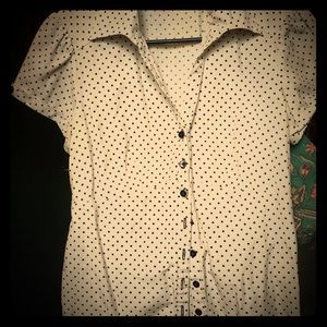 polka dot button up